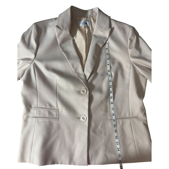Le Suit Women’s 2-Piece Suit Set Sz 18 | Blazer & Pants Pastel Blush | MSRP $200 - Picture 8 of 15